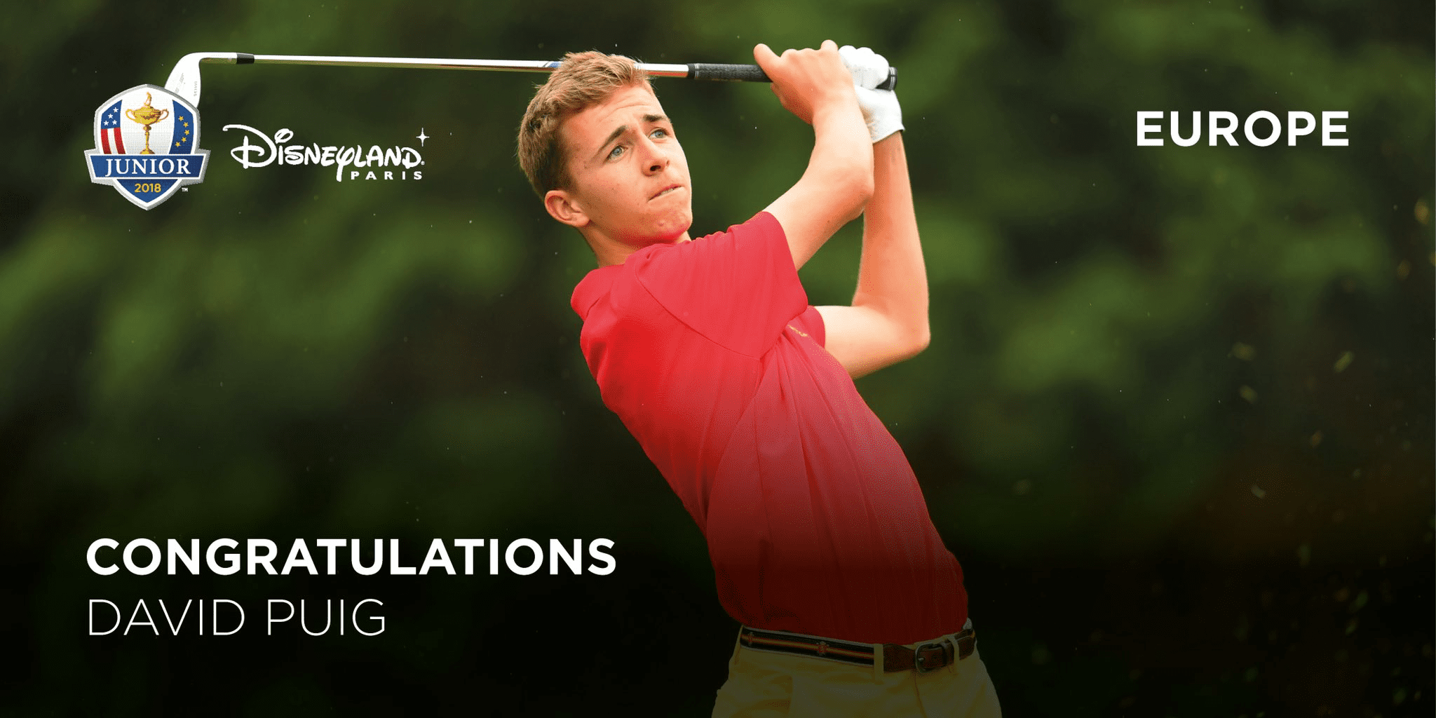 David Puig Jugador de Golf