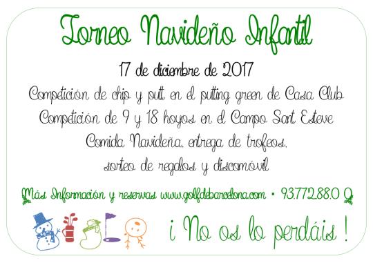 navidad golf infantil